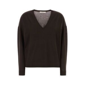 Co Women Chocolate Cashmere Sweater